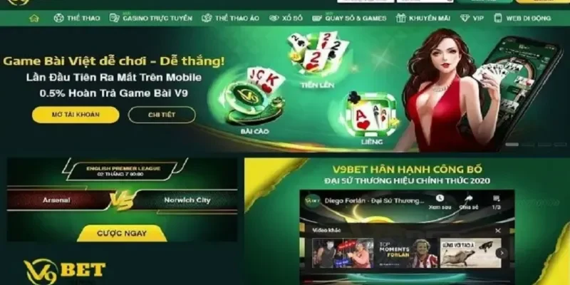 V9Bet – Nhà Cái Uy Tín, Cá Cược Đỉnh Cao, Khuyến Mãi Hấp Dẫn! 38 Dịch vụ CSKH V9BET được đánh giá chuyên nghiệp